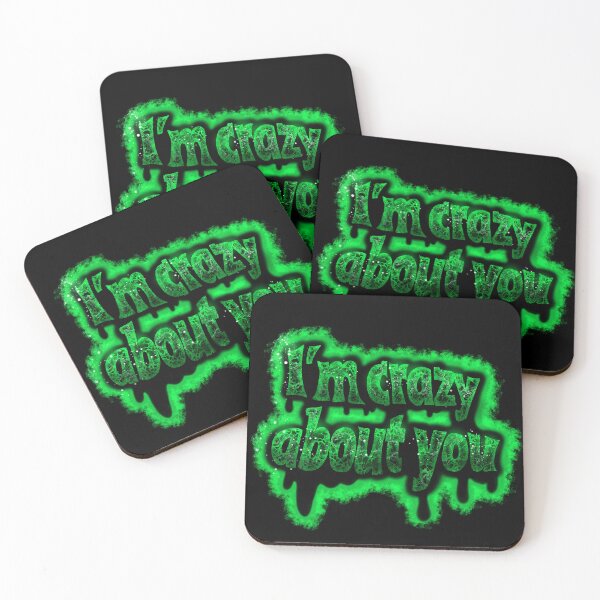 Item preview, I'm crazy about you green vibe designed and sold by CONTROLLEDWAVES.