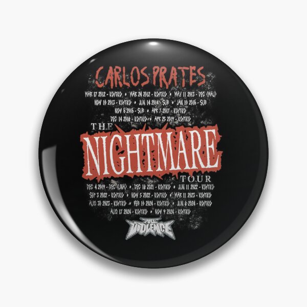 Item preview, Carlos Prates Nightmare Tour List designed and sold by JeyVel.