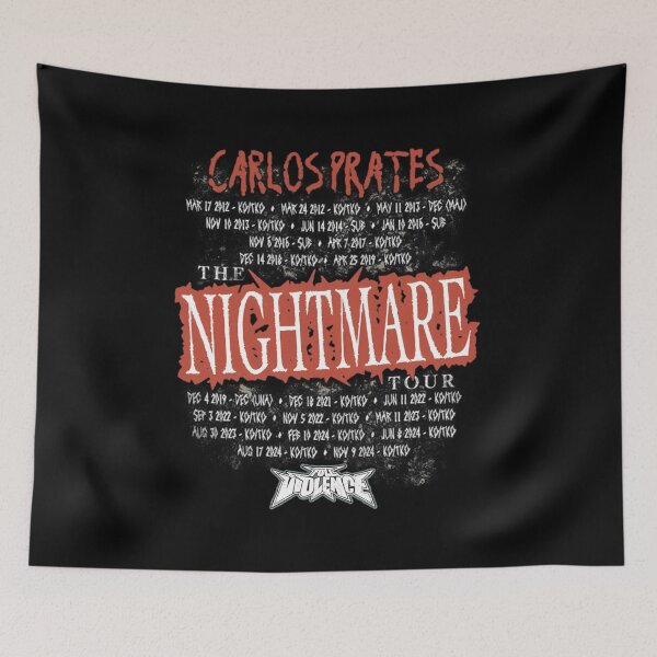 Item preview, Carlos Prates Nightmare Tour List designed and sold by JeyVel.