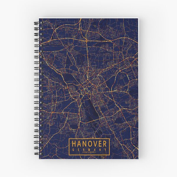 Item preview, Hanover, Lower Saxony, Germany Map - City At Night designed and sold by deMAP.