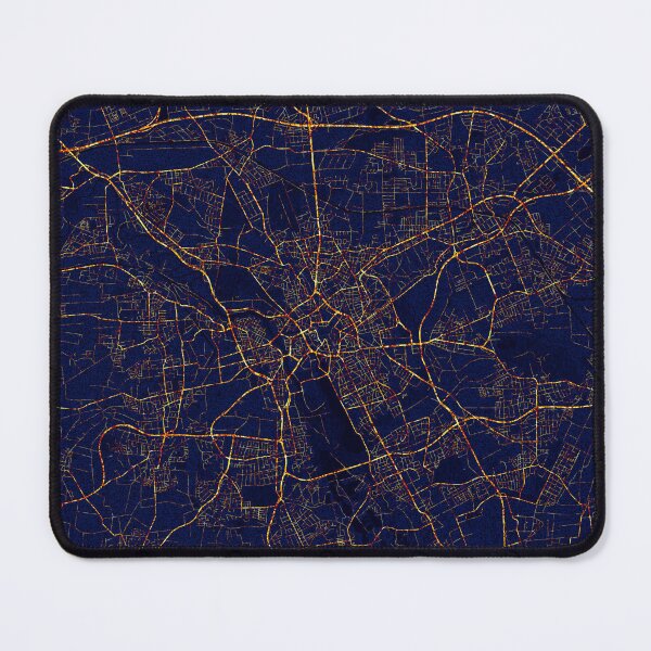Item preview, Hanover, Lower Saxony, Germany Map - City At Night designed and sold by deMAP.