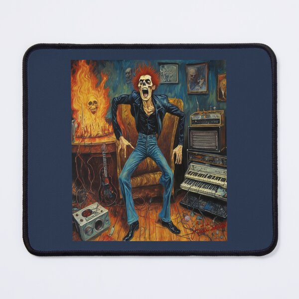 Item preview, "Surreal Rock Scene: Expressive Skeleton in a Chaotic Setting" designed and sold by Artisticanvas.