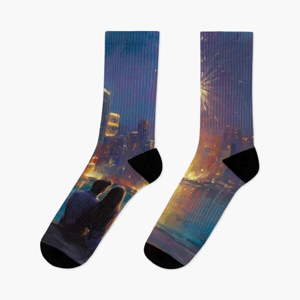 Item preview, Watching Fireworks Over the City designed and sold by Rtymer.