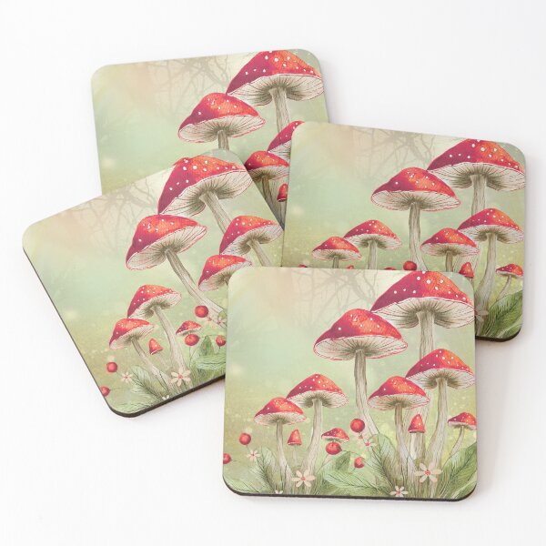 Item preview, Whimsy Mushrooms designed and sold by CollageFingers.