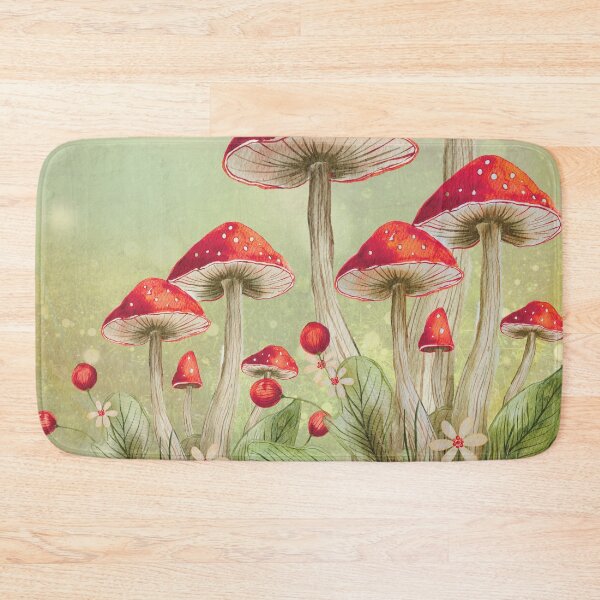 Item preview, Whimsy Mushrooms designed and sold by CollageFingers.