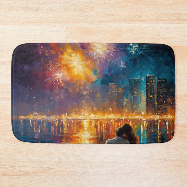Item preview, Watching Fireworks Over the City designed and sold by Rtymer.