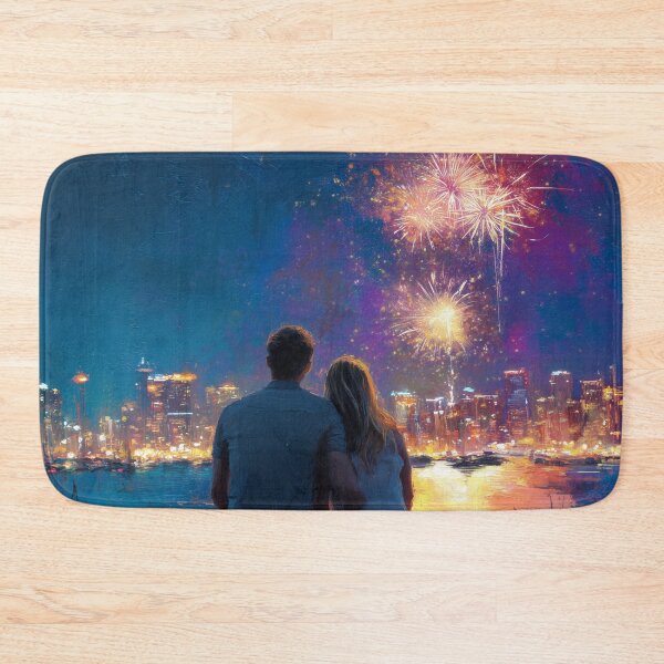Item preview, Watching Fireworks Over the City designed and sold by Rtymer.