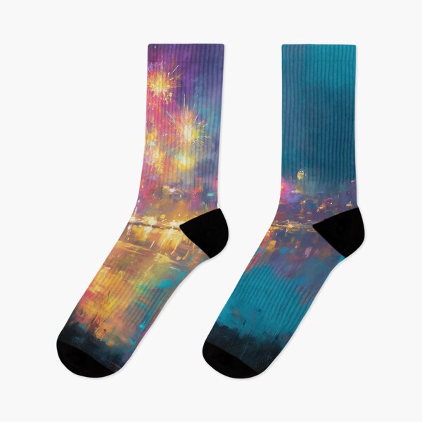 Item preview, Watching Fireworks Over the City designed and sold by Rtymer.