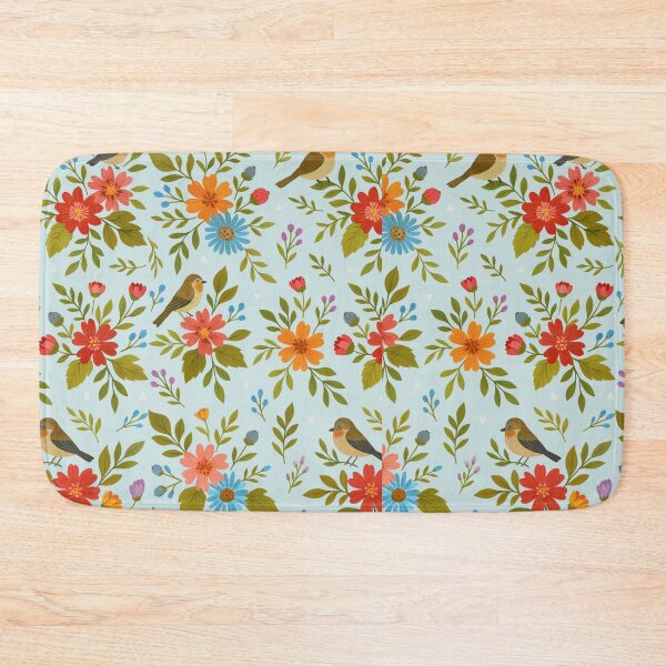 Item preview, Vintage Floral and Birds Pattern – Soft Nature Print designed and sold by Vibe Check Central.
