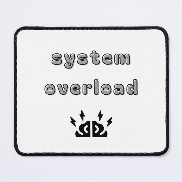 Item preview, System Overload – Low Battery Club Design designed and sold by mintmono-studio.