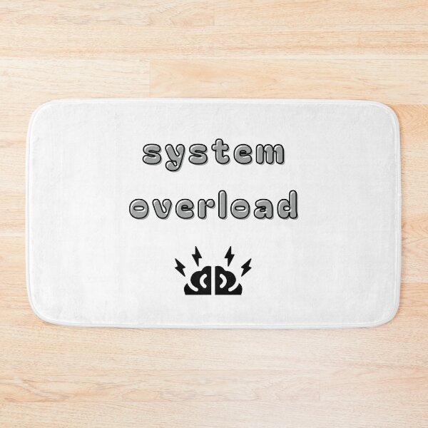 Item preview, System Overload – Low Battery Club Design designed and sold by mintmono-studio.