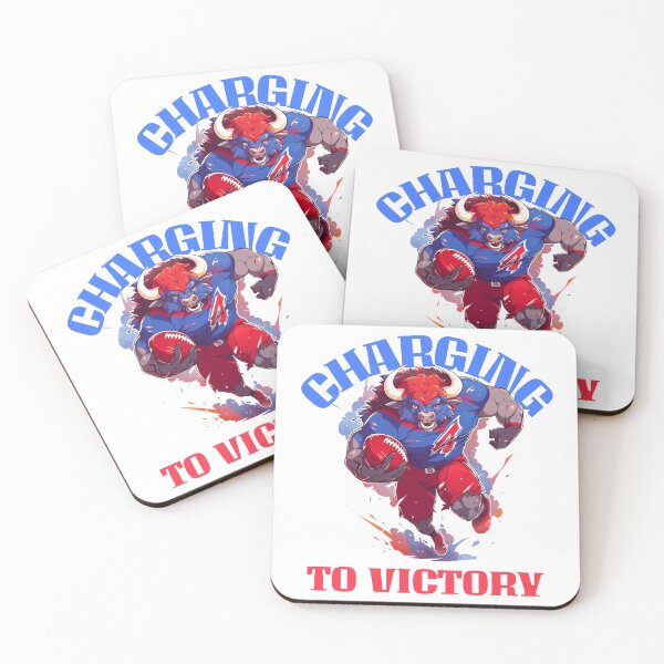 Item preview, Charging To Victory Bull Fantasy Football designed and sold by The-Wild-Tee-Co.