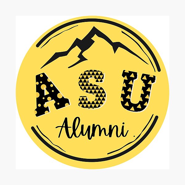 Item preview, ASU Almuni Patterned Letters designed and sold by madssticker.