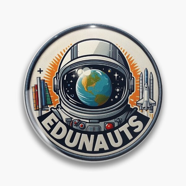 Item preview, Edunauts dot net logo mission patch designed and sold by jnxyz.