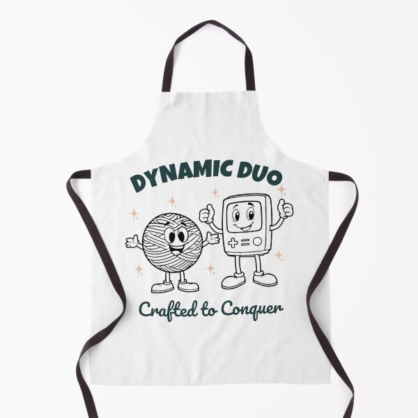 Item preview, Dynamic Duo – Cute Gamer & Yarn Ball Design | Geeky Crafting Tee designed and sold by Grind-Stitch.