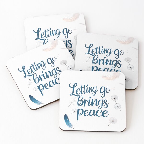 Item preview, Letting Go Brings Peace – Inspirational Quote Art designed and sold by Irene Catchmind.