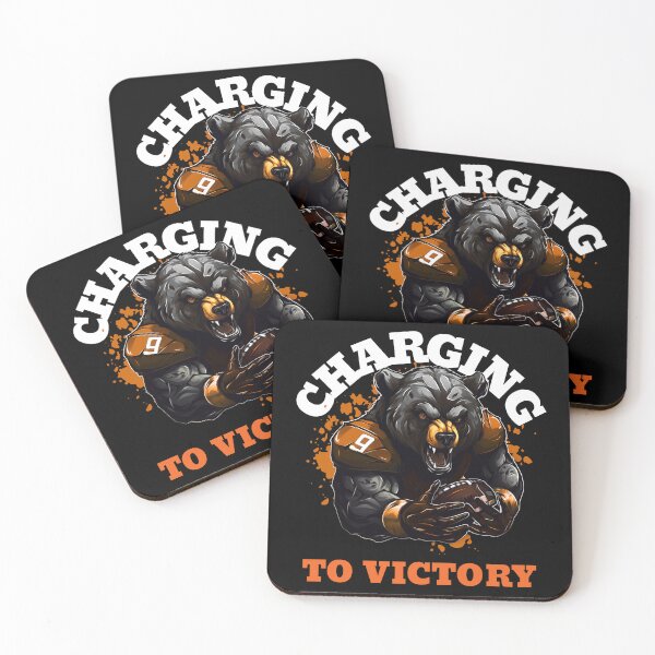 Item preview, Charging To Victory Bear Fantasy Football designed and sold by The-Wild-Tee-Co.