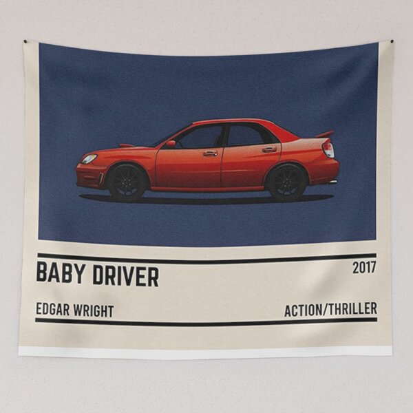 Item preview, Baby Driver Subaru WRX Minimalist Movie designed and sold by thundergearshop.