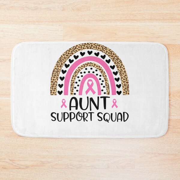 Item preview, Breast Cancer Ribbon Rainbow Pink Support squad Aunt designed and sold by cawtoon.
