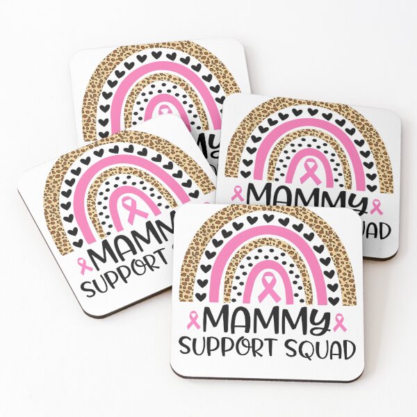 Item preview, Breast Cancer Ribbon Rainbow Pink Support squad Mammy designed and sold by cawtoon.