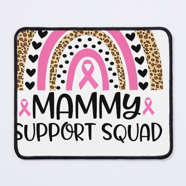 Item preview, Breast Cancer Ribbon Rainbow Pink Support squad Mammy designed and sold by cawtoon.