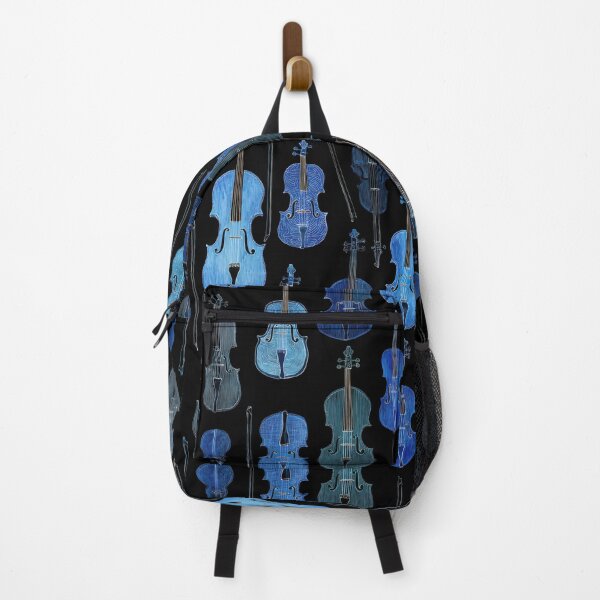 Item preview, Artistic Blue Cellos – Abstract Musical Instrument Seamless Pattern designed and sold by dawnleblanc55.