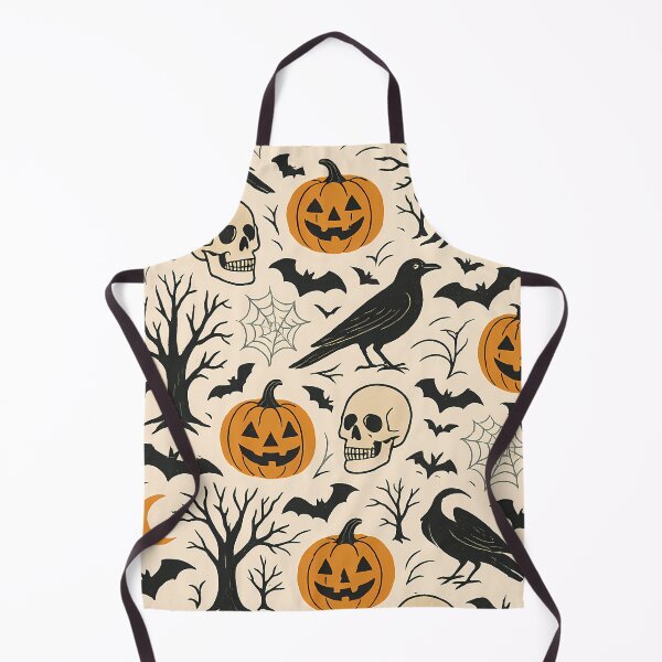 Item preview, Halloween Pattern Pumpkins, Crows, Skulls & Spooky Bats designed and sold by Buzzink.