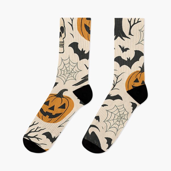 Item preview, Halloween Pattern Pumpkins, Crows, Skulls & Spooky Bats designed and sold by Buzzink.