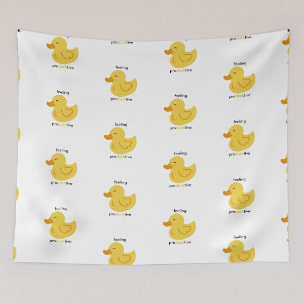 Item preview, feeling producktive duck designed and sold by indie cottage.