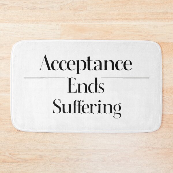 Item preview, Acceptance Ends Suffering – Minimalist Quote Design designed and sold by Irene Catchmind.