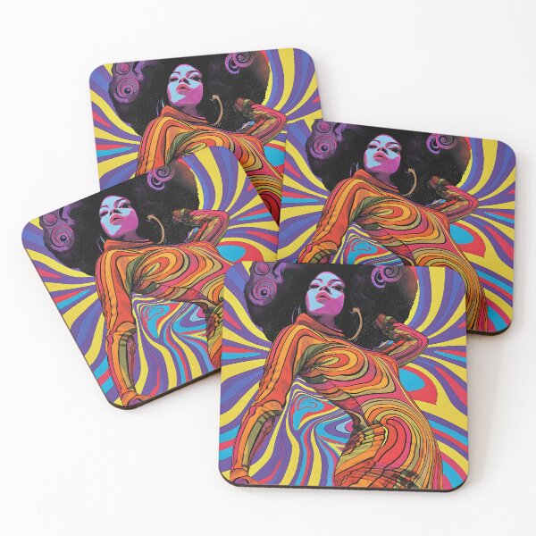 Item preview, Afrofuturist Diva in Psychedelic Motion designed and sold by SouthPrint.