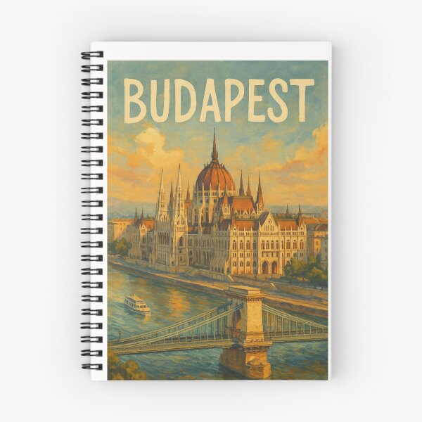 Item preview, Budapest Parliament and Chain Bridge at Sunset designed and sold by Places On Earth.
