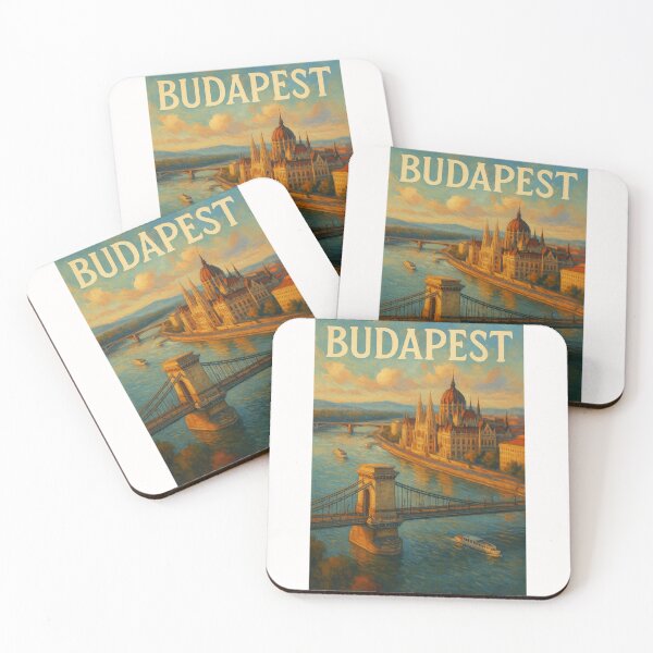 Item preview, Budapest Skyline with Chain Bridge and Parliament designed and sold by Places On Earth.