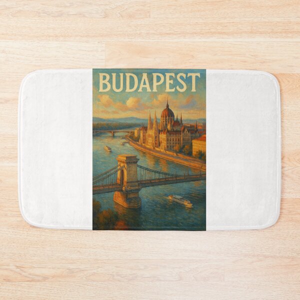 Item preview, Budapest Skyline with Chain Bridge and Parliament designed and sold by Places On Earth.