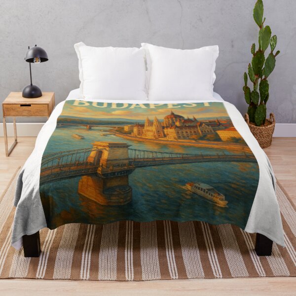 Item preview, Budapest Skyline with Chain Bridge and Parliament designed and sold by Places On Earth.