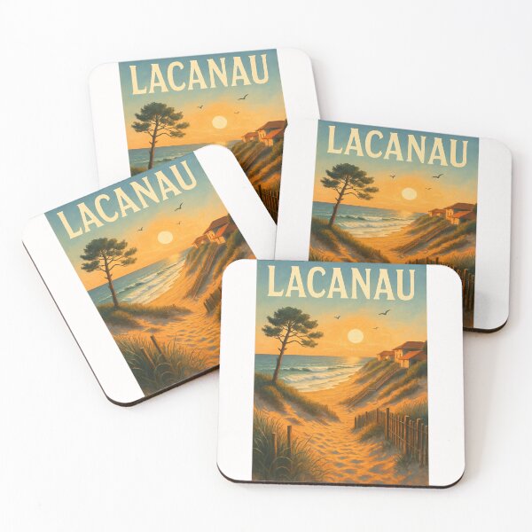 Item preview, Lacanau Beach Path at Sunset – Nouvelle-Aquitaine, France designed and sold by Places On Earth.