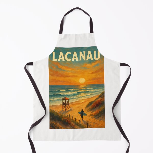 Item preview, Surfer at Lacanau Beach – Côte d'Argent, France designed and sold by Places On Earth.