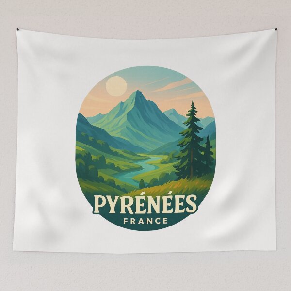 Item preview, Pyrenees River Valley – Occitanie, France designed and sold by Places On Earth.