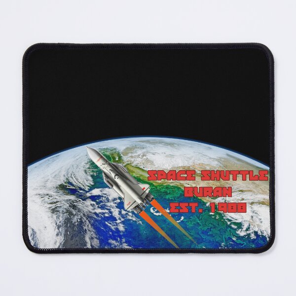 Item preview, Buran Space Shuttle Art Print | Soviet NASA Poster - Cold War Space Race History, USSR Engineering Design & Retro Astronaut Decor designed and sold by RevolutionToday.