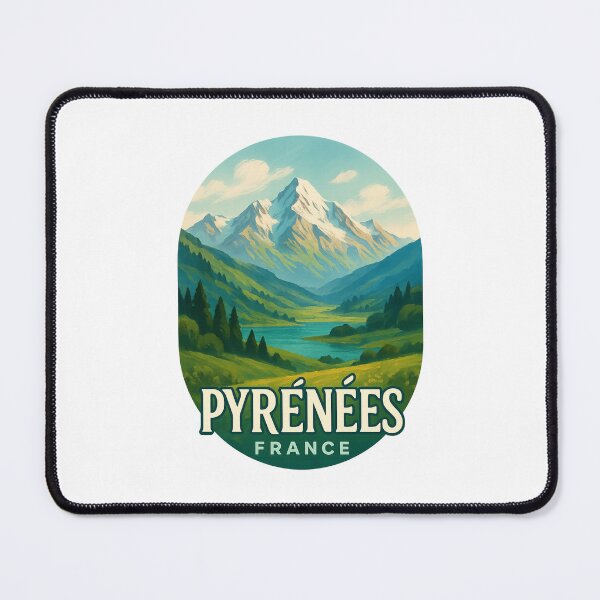 Item preview, Snowy Peak in the Pyrenees – French Mountain Landscape designed and sold by Places On Earth.