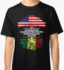 American Daughter With Senegalese Roots - Gift For Senegalese Daughters Classic T-Shirt