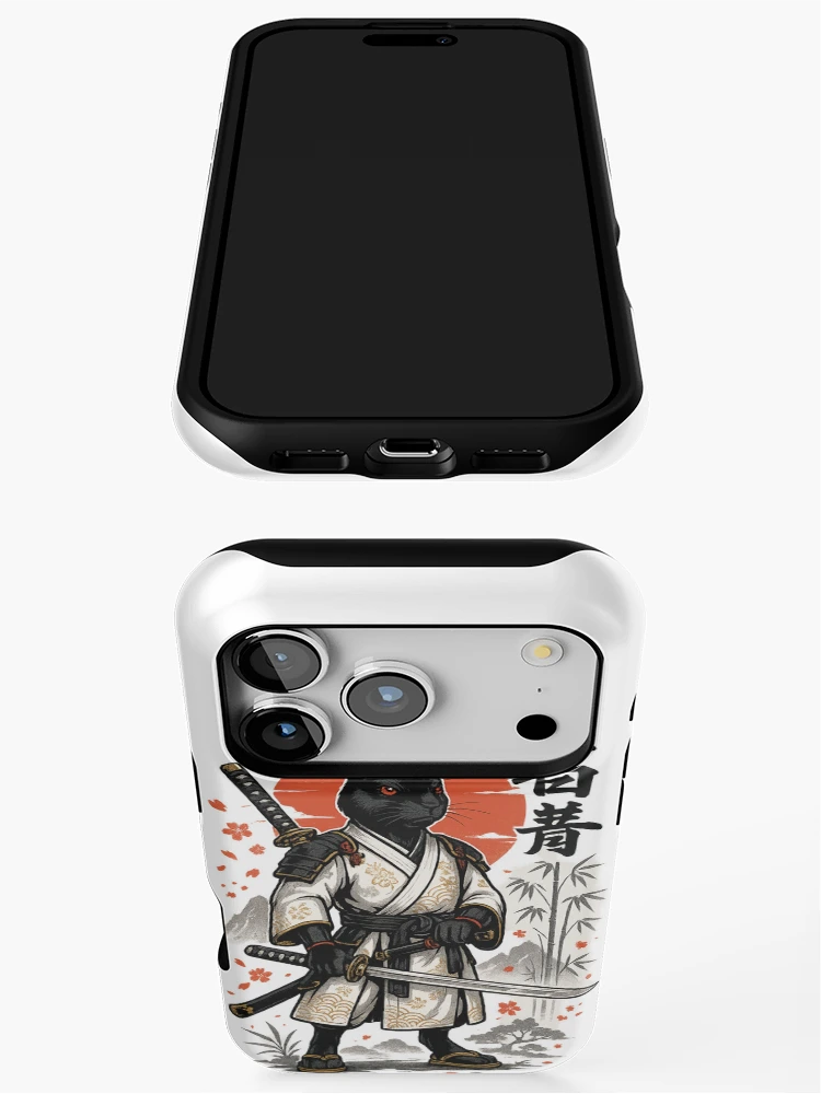 Thumbnail 3 of 4, iPhone Case, Samurai Warrior Rabbit designed and sold by Ahau Designs.