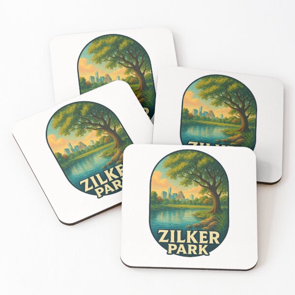 Item preview, Zilker Park Riverfront – Austin Skyline, Texas designed and sold by Places On Earth.