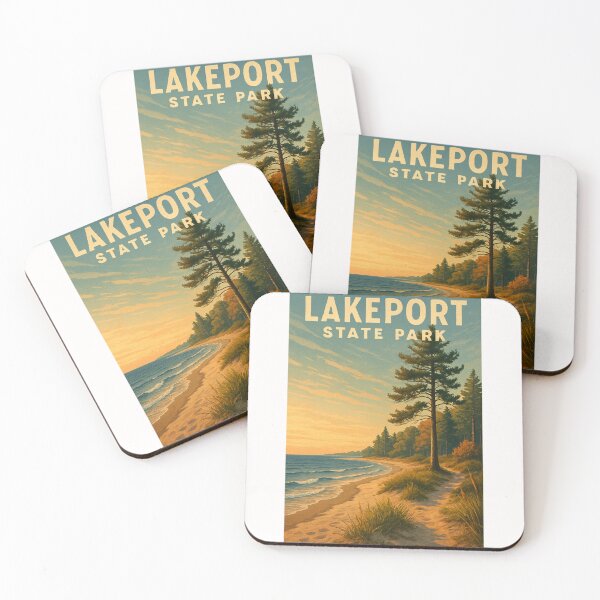 Item preview, Sunset at Lakeport State Park – Michigan’s Lake Huron Coast designed and sold by Places On Earth.