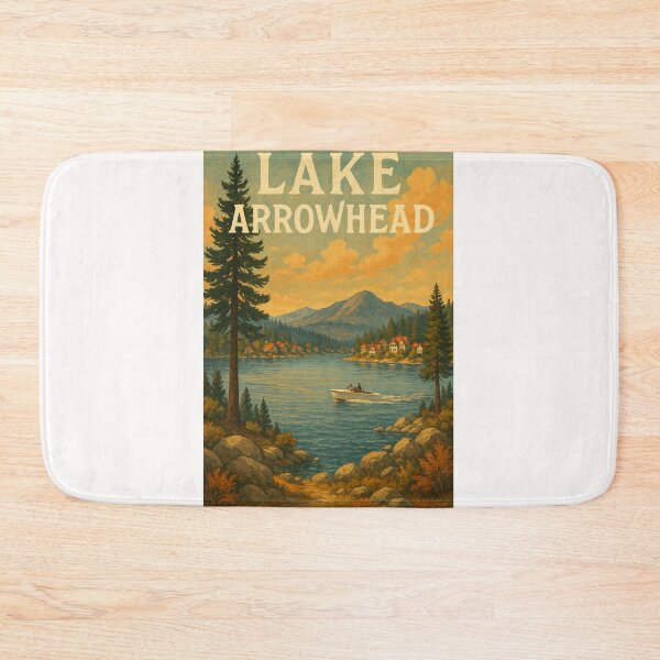 Item preview, Boating on Lake Arrowhead – San Bernardino County, California designed and sold by Places On Earth.