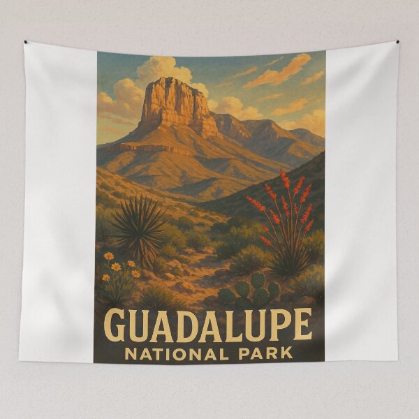 Item preview, Guadalupe Mountains at Sunset, Texas designed and sold by Places On Earth.