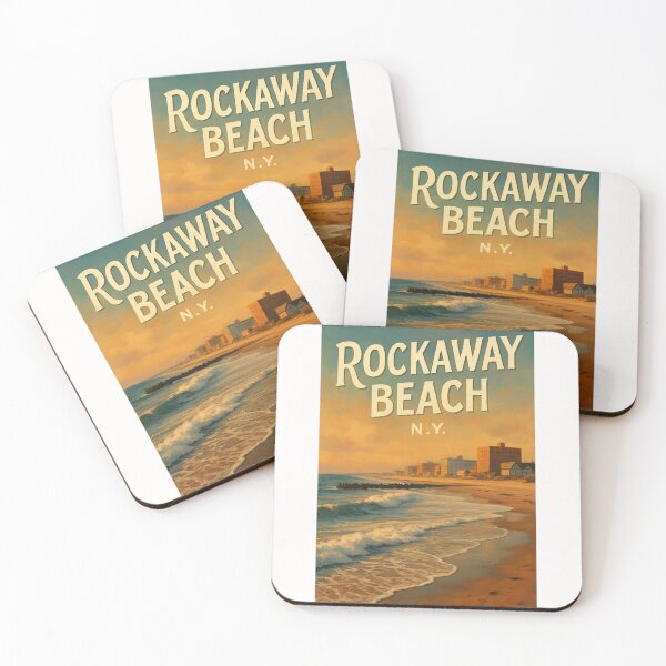 Item preview, Rockaway Beach Oceanfront at Dusk, New York designed and sold by Places On Earth.