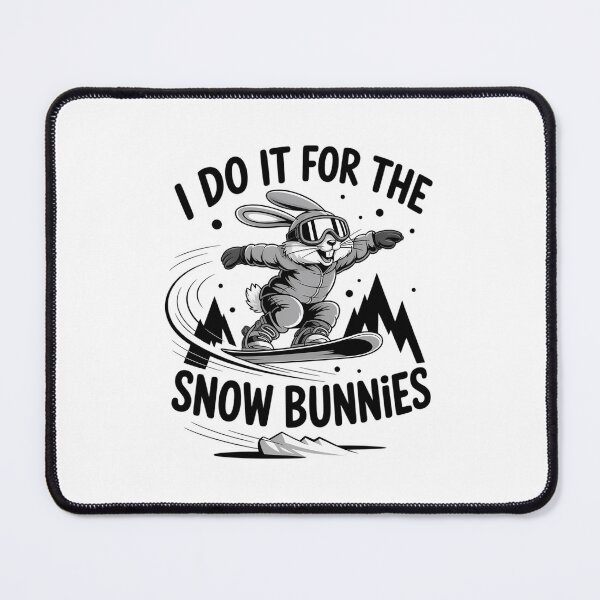 Item preview, Funny Christmas Winter Trip Snow Boarding Bunny Snow Park designed and sold by WalshDrawnLaugh.