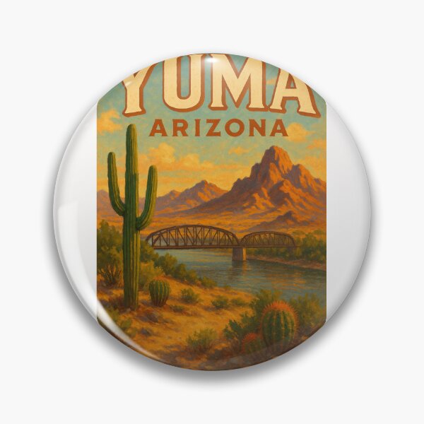 Item preview, Yuma Arizona Desert Landscape with Train Bridge designed and sold by Places On Earth.