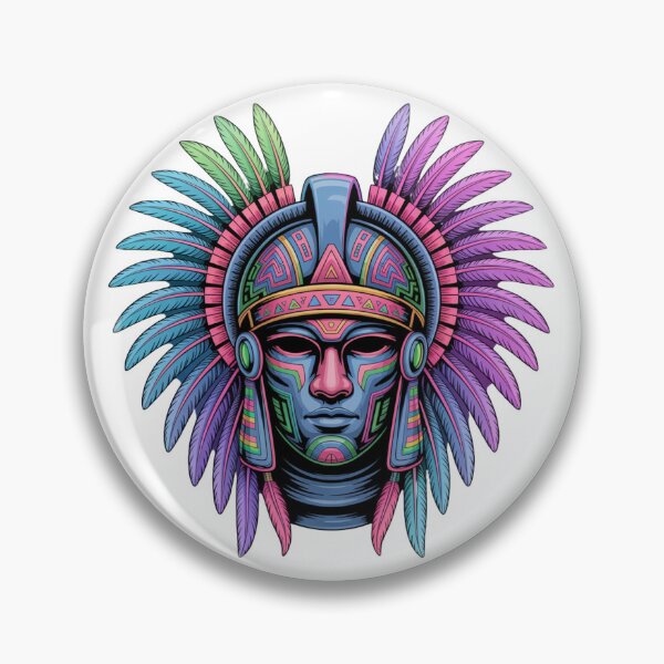 Item preview, Aztec Warrior Vintage Graphic Ancient Mexico Tribal Art Design designed and sold by Nzgiftsandmore.